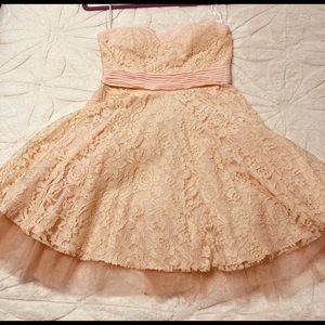 Lacy sweetheart Valentines/Easter/Bridal shower dress